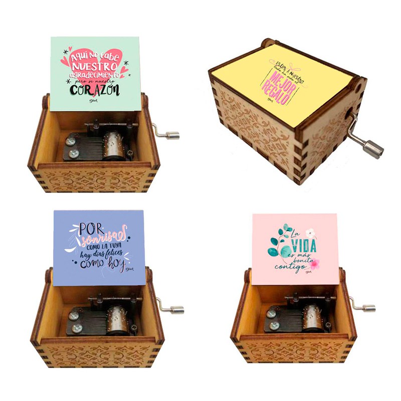 Caja Musical Dedicatoria Personalizada Melodia De Catalogo