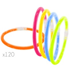 PACK 120 PULSERAS LUMINOSAS...