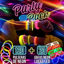 LOTE 120 PULSERAS NEON...