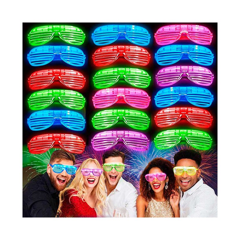 GAFAS LED COLORES. Detallespara fiestas, despedidas, Party