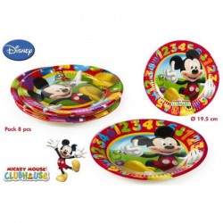 PACK 8 PLATOS MICKEY,...