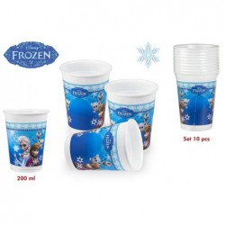 PACK 10 VASOS FROZEN 200ML,...