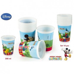 PACK 10 VASOS MICKEY 200ML,...