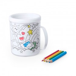 TAZA PARA COLOREAR 320 ML +...