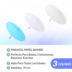 PARASOL PAPEL BAMBÚ,...